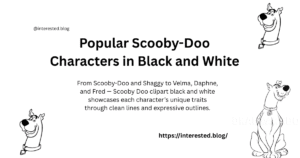 Scooby Doo clipart black and white